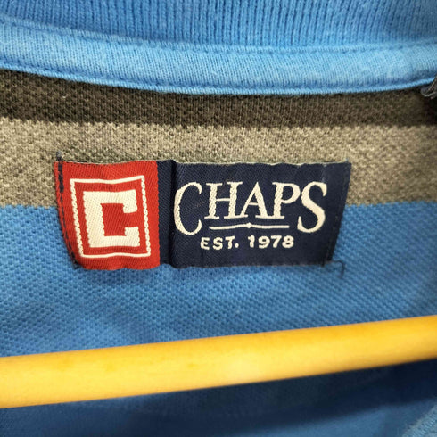 チャップスラルフローレン CHAPS RALPH LAUREN ボーダー ポロシャツ メンズ import:XXL