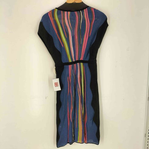 ミッソーニ MISSONI Vネックノースリーブニットワンピース レディース