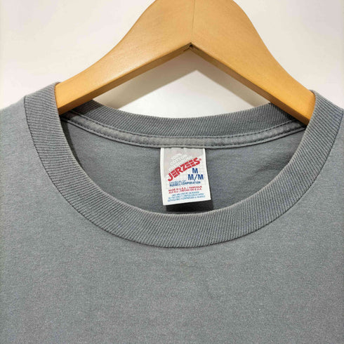 ジャージーズ JERZEES 90s USA製 無地 ブランク クルーネック S/S シャツ メンズ import:M
