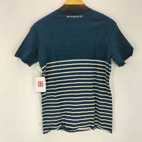 ウノピゥウノウグァーレトレリラックス 1PIU1UGUALE3 RELAX VINTAGE YARN DYE PLAIN / BORDER BY-COLOR CREW cut レディース import:L