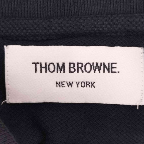トムブラウン THOM BROWNE トリコロールロングスリーブポロシャツ レディース 0