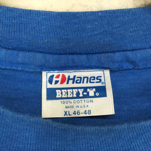 ヘインズ Hanes OLIVE SAUPプリントTシャツ シングルステッチ メンズ import:XL