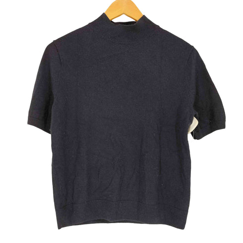 ユニクロ UNIQLO CASHMERE 100% カシミヤモックネックセーター5分袖 ニット レディース JPN:L