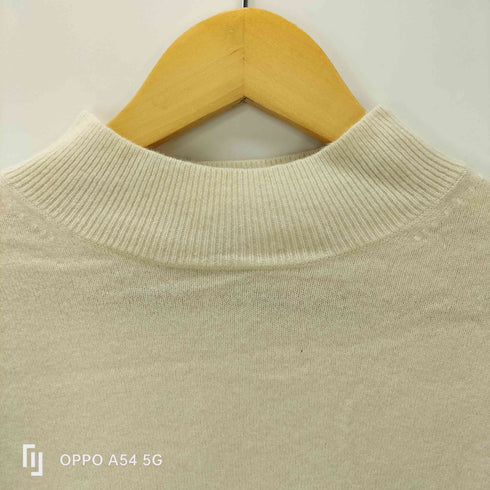 ユニクロ UNIQLO CASHMERE 100% カシミヤモックネックセーター5分袖 ニット レディース JPN:XL