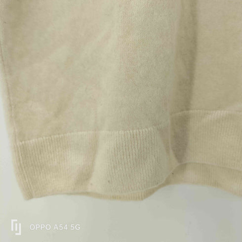 ユニクロ UNIQLO CASHMERE 100% カシミヤモックネックセーター5分袖 ニット レディース JPN:XL