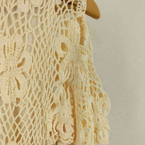 KROCHETTA BY PAPILLON レーヨン カギ編みワンピース レディース import:M