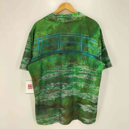 KARAKU STUDIO 猫 草むら 開襟 アロハシャツ メンズ JPN:XL