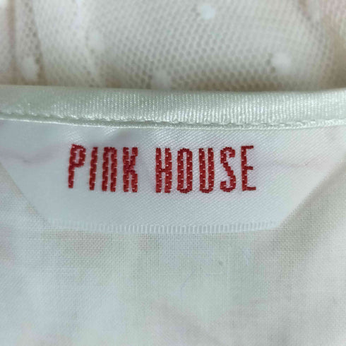 ピンクハウス PINK HOUSE ポルカドットチュール使いワンピース レディース