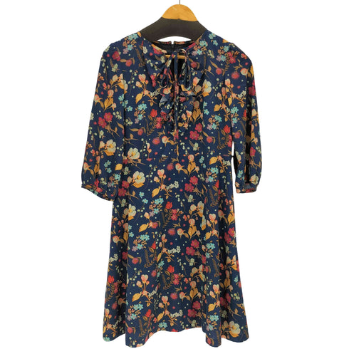 ブルーレーベルクレストブリッジ BLUE LABEL CRESTBRIDGE 花柄ワンピース レディース 38