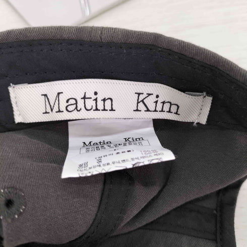 マーティンキム Matin Kim LETTERING WASHED BALL CAP レディース FREE