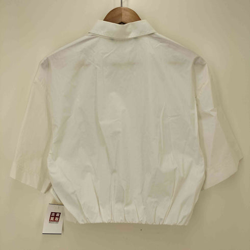 ザラ ZARA ウエストマーク S/S レギュラーカラー シャツ レディース import:S