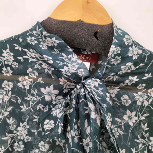 マックスマーラ MAX MARA 総柄シアーワンピース レディース