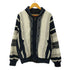 ミッソーニ MISSONI 90s 3Dニット ブルゾン 裏地キルティング リバーシブルジップ メンズ