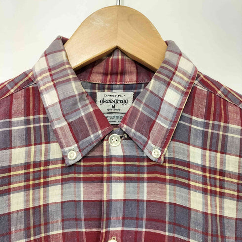 Glenn-Gregg 60s ボタンダウン チェックシャツ メンズ import:M