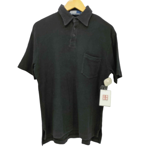 ポロバイラルフローレン Polo by RALPH LAUREN 90s コットン リブ編み ポロシャツ メンズ import:S