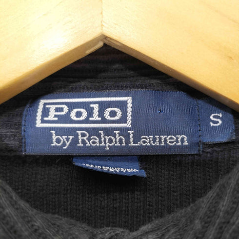 ポロバイラルフローレン Polo by RALPH LAUREN 90s コットン リブ編み ポロシャツ メンズ import:S