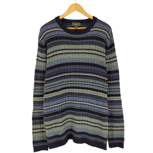エディーバウアー Eddie Bauer コットンウールクルーネックニット メンズ import:XL
