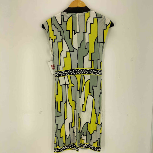 エミリオプッチ EMILIO PUCCI 総柄サテンワンピース レディース 34