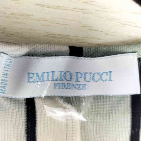 エミリオプッチ EMILIO PUCCI 総柄サテンワンピース レディース 34