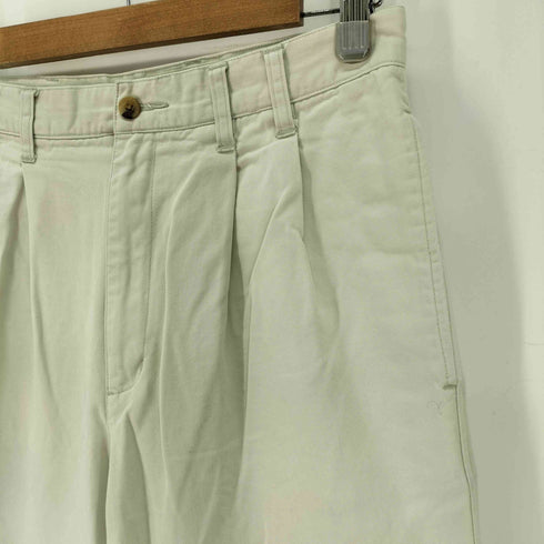 エディーバウアー Eddie Bauer 白タグ Classic-fit 2タックチノパンツ メンズ 32×28