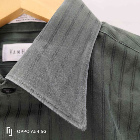 ヴァンヒューゼン VAN HEUSEN ストライプ柄 L/S シャツ メンズ 15 32/33