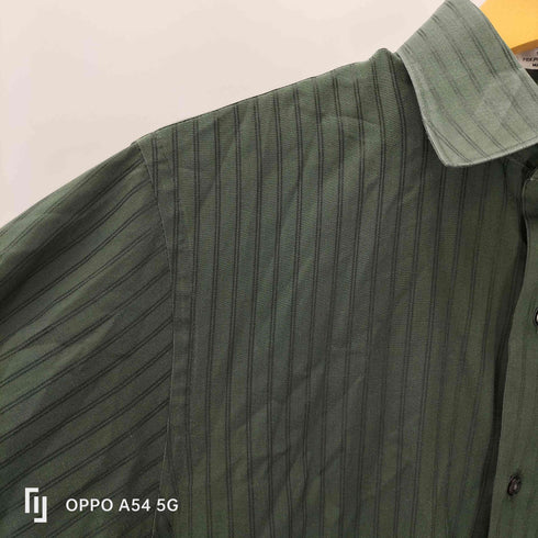 ヴァンヒューゼン VAN HEUSEN ストライプ柄 L/S シャツ メンズ 15 32/33