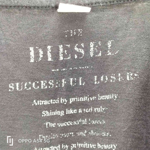 ディーゼル DIESEL SUCCESSFUL LOSERS プリントT フォト archive カットソー ブラック メンズ import:XXL