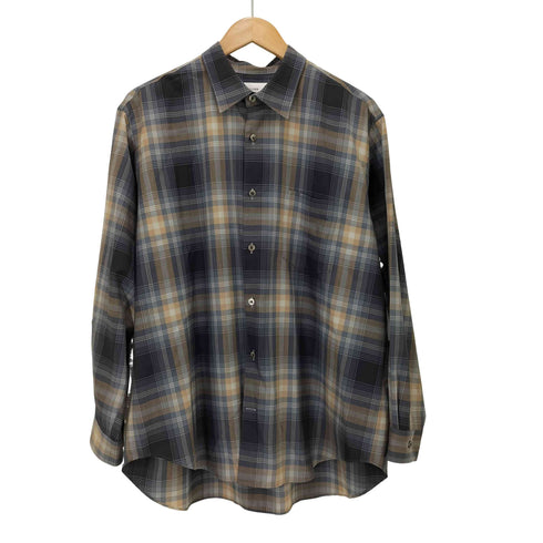 ウェルダー WELLDER STANDARD SHIRT チェック ウール シャツ メンズ JPN:3