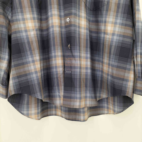 ウェルダー WELLDER STANDARD SHIRT チェック ウール シャツ メンズ JPN:3