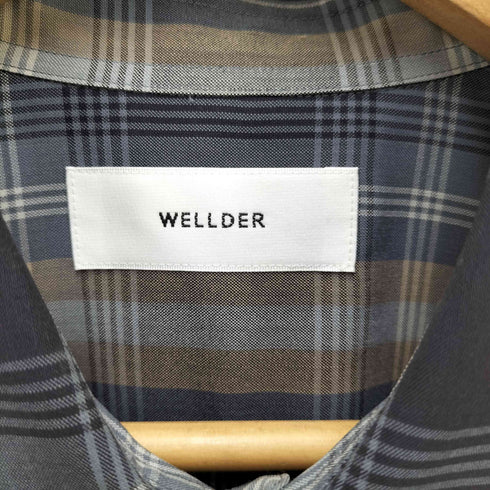 ウェルダー WELLDER STANDARD SHIRT チェック ウール シャツ メンズ JPN:3