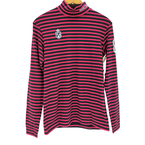 パーリーゲイツ PEARLY GATES ストライプモックネックL/S レディース 6