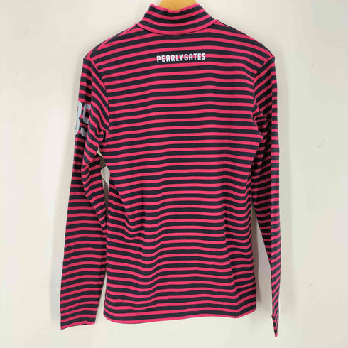 パーリーゲイツ PEARLY GATES ストライプモックネックL/S レディース 6