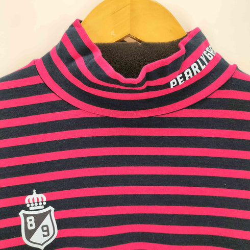 パーリーゲイツ PEARLY GATES ストライプモックネックL/S レディース 6