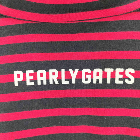 パーリーゲイツ PEARLY GATES ストライプモックネックL/S レディース 6