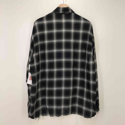 ルイス Luis 25SS オンブレーダメージチェックシャツ メンズ FREE