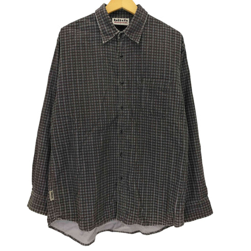 ビッチスケートボーディング bitch skateboards 90s コーデュロイ L/S シャツ メンズ L