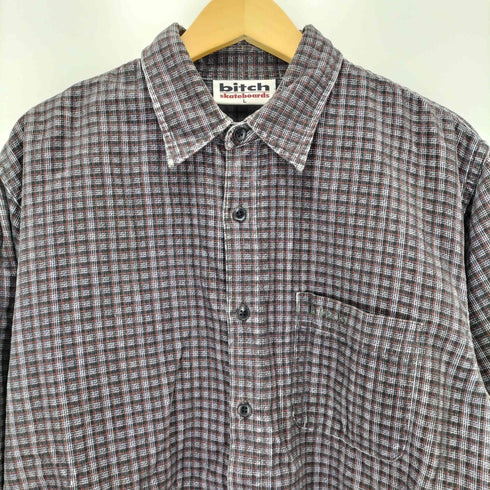 ビッチスケートボーディング bitch skateboards 90s コーデュロイ L/S シャツ メンズ L