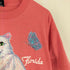 スクリーンスターズ SCREEN STARS USA製 90S 袖裾シングル キャットプリントTシャツ レディース JPN:XL