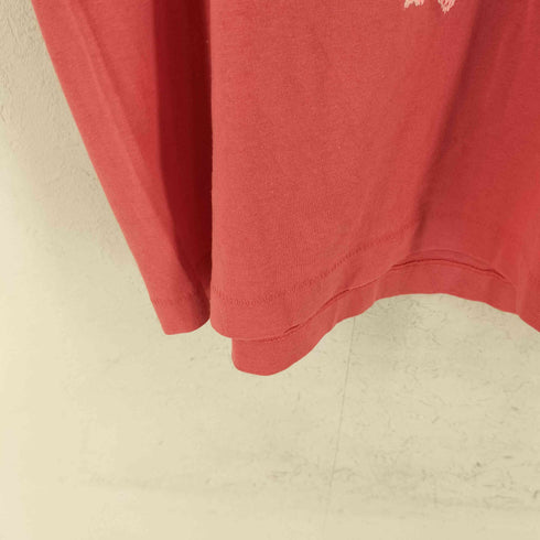 スクリーンスターズ SCREEN STARS USA製 90S 袖裾シングル キャットプリントTシャツ レディース JPN:XL