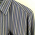 S hakehand ウールストライプ レギュラーカラーL/S シャツ メンズ JPN:M