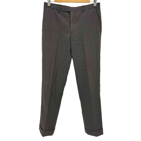 バーバリーブラックレーベル BURBERRY BLACK LABEL ストライプ スラックスパンツ メンズ 94-78-175 40R