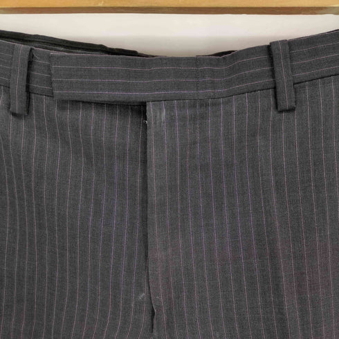 バーバリーブラックレーベル BURBERRY BLACK LABEL ストライプ スラックスパンツ メンズ 94-78-175 40R