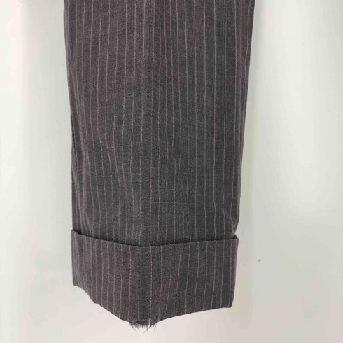 バーバリーブラックレーベル BURBERRY BLACK LABEL ストライプ スラックスパンツ メンズ 94-78-175 40R