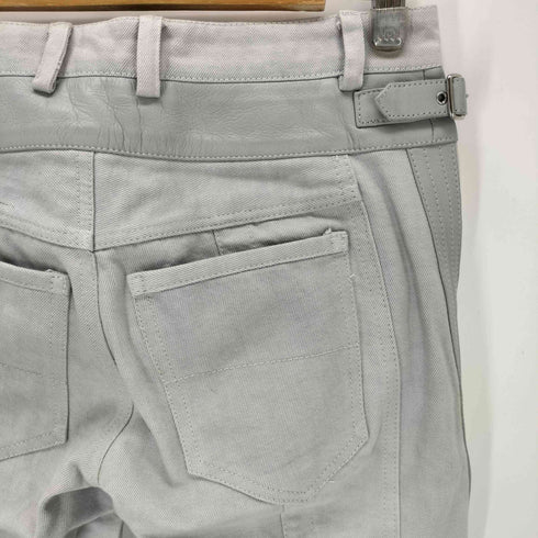 ディーゼルブラックゴールド DIESEL BLACK GOLD ラムレザー切替デニムパンツ メンズ 38
