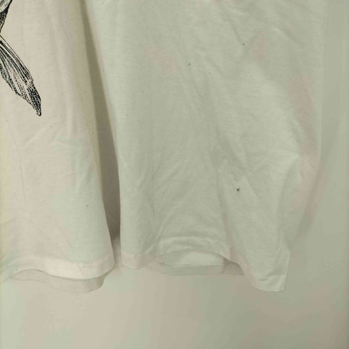 90S フィッシング 魚 蝿 ハエ 両面 プリント Tシャツ 袖裾 シングル メンズ