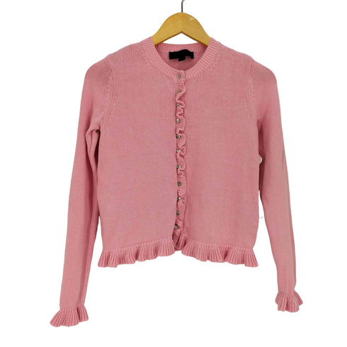 ザラ ZARA フリルニットカーディガン レディース import:S