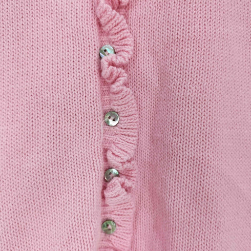ザラ ZARA フリルニットカーディガン レディース import:S