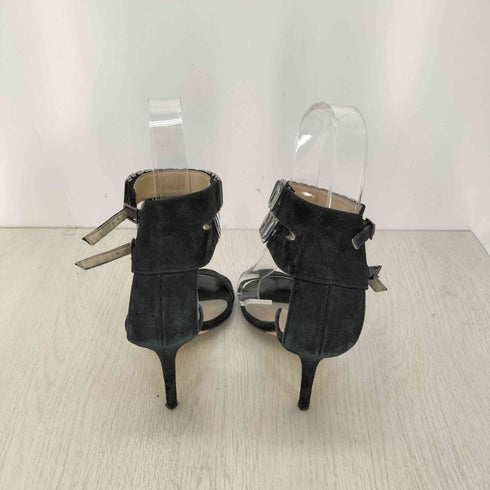 ジミーチュウ JIMMY CHOO イタリア製 クリスタルベルト レザーストラップパンプス レディース 38 1/2
