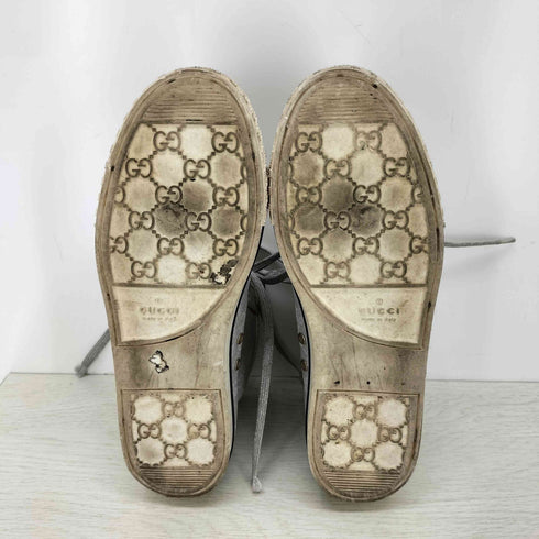 グッチ GUCCI GGロゴ シルバー ハイカットキャンバススニーカー レディース 37