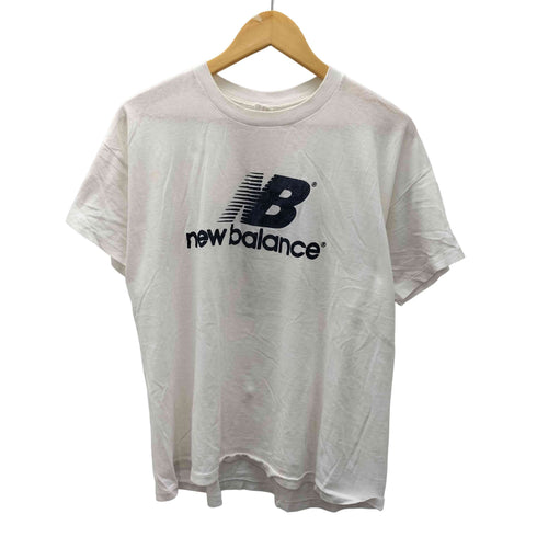 ニューバランス NEW BALANCE 90S ロゴ 虎 タイガー バスケットボール Tシャツ 両面 プリント Tシャツ 袖裾 シングル メンズ import:XL
